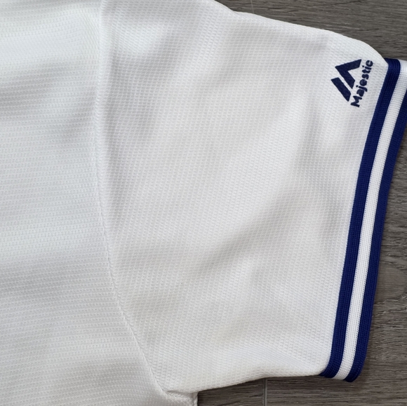 Blue Jays #11 Kevin Pillar Replica Home Jersey Majestic Cool Base Youth Sz 18-20 - Picture 6 of 6